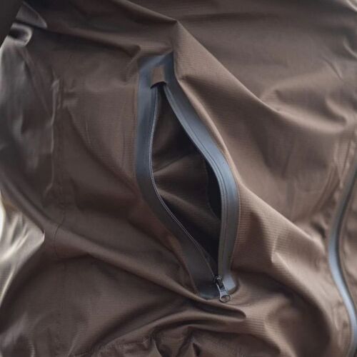 Αδιάβροχο μπουφάν Nordic Path Rain Black / Wood Brown