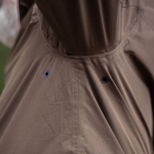 Αδιάβροχο μπουφάν Nordic Path Rain Black / Wood Brown