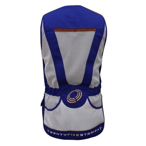 Shooting vest left handed 25 Straight Blue