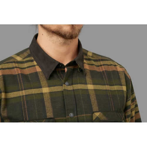 Πουκάμισο Harkila Pajala Green / Brown