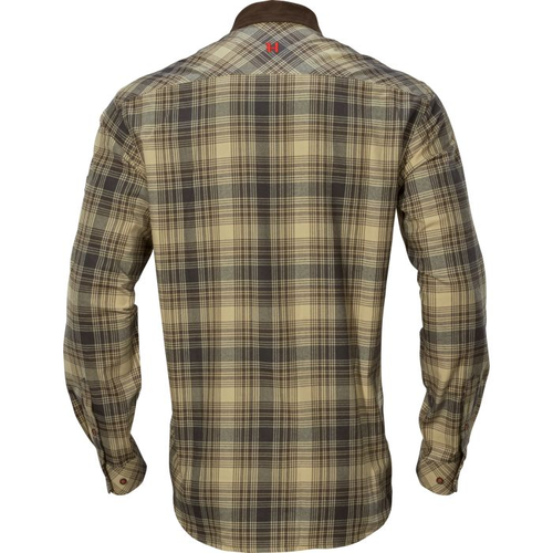 Flannel shirt check Harkila Driven Hunt Light Teak