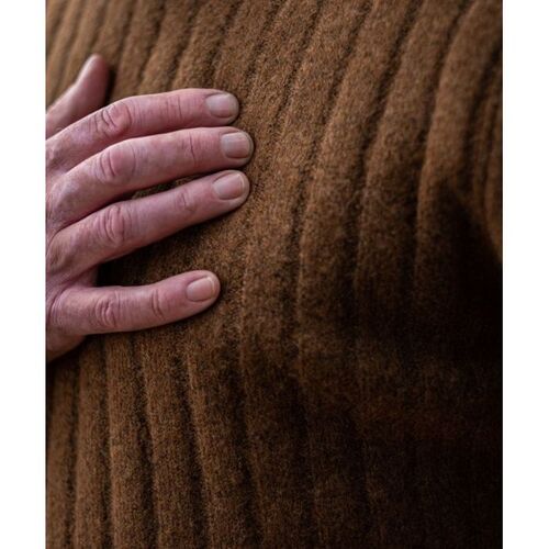 Πουλόβερ πλεκτό Nordic Path Rene Wood Brown