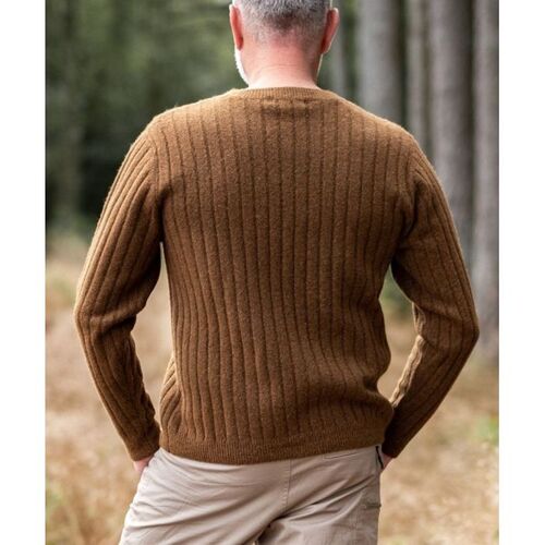 Πουλόβερ πλεκτό Nordic Path Rene Wood Brown