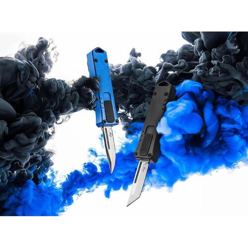 Pocket knife Boker Plus Micro USB OTF Blue