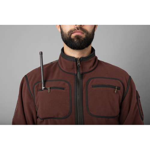 Fleece Jacket Harkila Kamko Green/Bordeaux