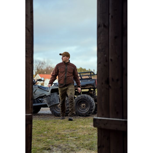 Fleece Jacket Harkila Kamko Green/Bordeaux