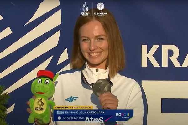 Εικόνα Άρθρου - Ασημένιο Μετάλλιο Εμμανουέλα Κατζουράκη στο SKEET Γυναικών Κρακοβίας