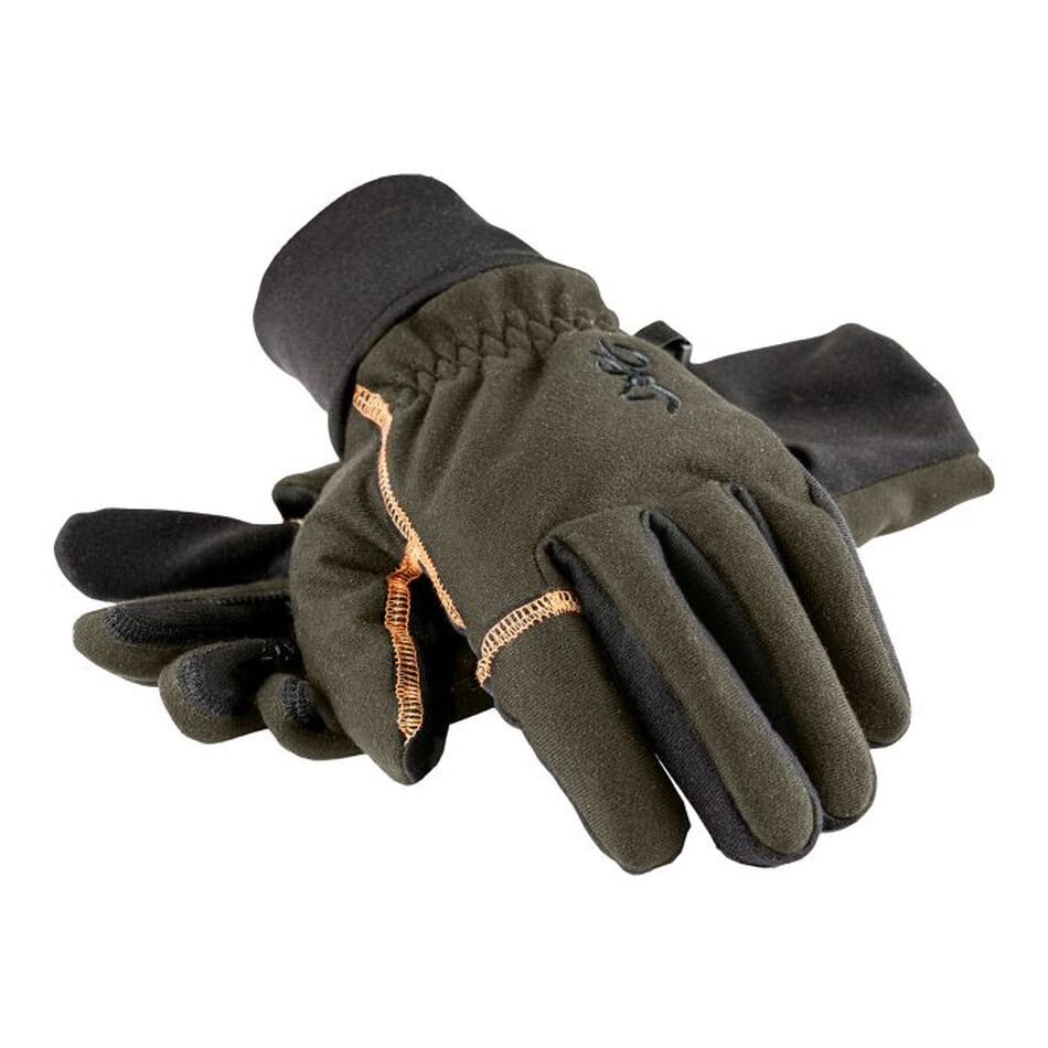 GLOVES, WINTER, GREEN, BROWNING