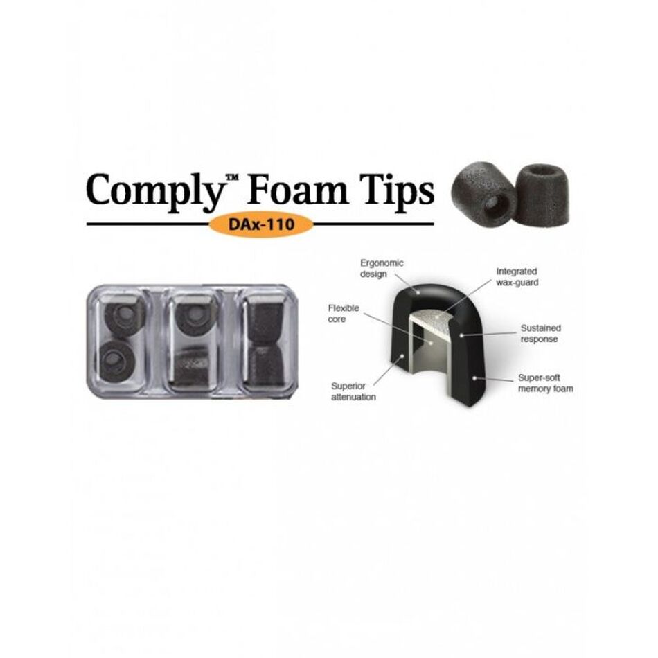 Foam tips for Shothunt earplugs 3 couples